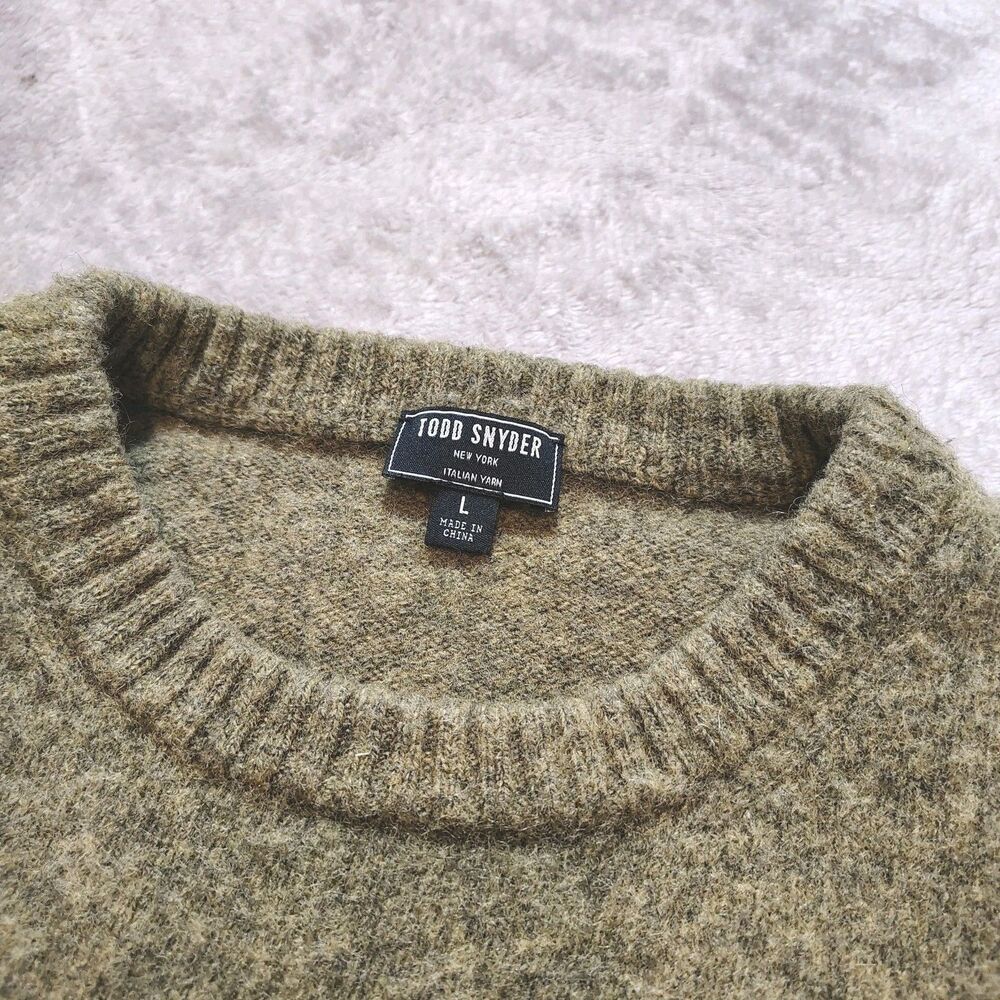 Todd Snyder Wool Sweater Size Large Italian Yarn Minimalist Classic Capsule - Picture 3 of 7